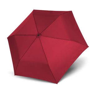 Doppler Zero99 Ultra Light Taschenschirm sehr leichter Regenschirm 99g, Farbe:Rot