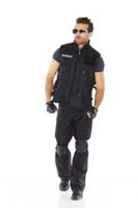 6-teiliges SWAT Herren-Kostüm