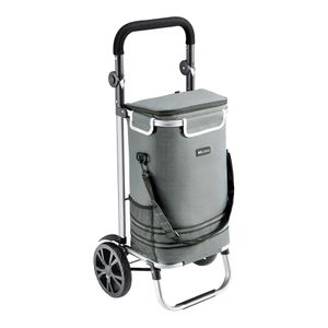 In And OutdoorMatch Einkaufswagen Toy - 100x45x27 cm - Dunkelgrau - Rutschfester Griff - Zusammenklappbar