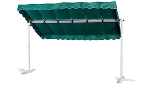 Grasekamp Standmarkise Dubai Grün 375x225cm  Terrassenüberdachung Raffmarkise Mobile  Markise