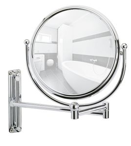 WENKO Wand Kosmetik Spiegel DELUXE groß Schminken Make UP 5fach Ø19 cm Bad WC
