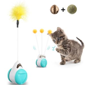 Katzenspielzeug, 360° Tumbler Selbstdrehender Spielzeug mit Katzenminze Ball, Interessant interaktives Spielzeug Für Kätzchen und Hund