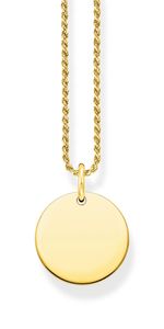 Thomas Sabo KE2133-413-39-L50 Halskette mit Anhänger Damen Coin Vergoldet