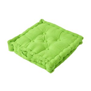 HOMESCAPES Sitzkissen unifarben grün 50 x 50 cm