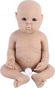 Silikonowa lalka reborn, realistyczna tekstura, opcje unisex, chłopiec 47 cm (18,5 cala)