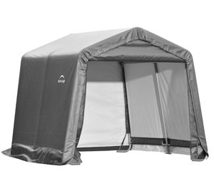 Foliengerätehaus Shelter Logic Shed-in-a-Box 9m² grau 300x300cm