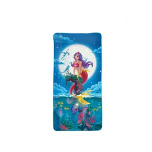 ROTH Kinder-Badetuch - Meerjungfrau, 60x120 cm, platzsparendes und schnell trocknendes Schwimmtuch