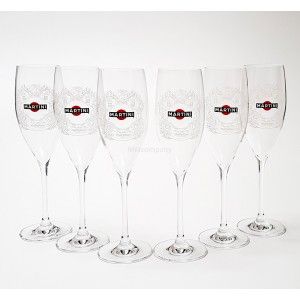Martini Sekt / Tulpen / Champagner Glas Set - 6 Stück