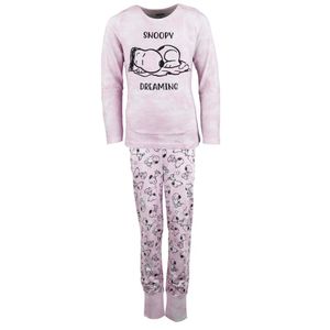 Snoopy Mädchen langarm Schlafanzug Pyjama – Rosa / 146/152