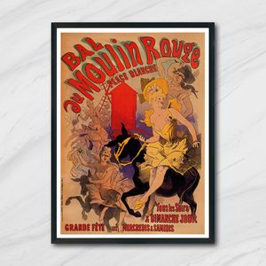 Wandposter - Moulin Rouge-Ball - A4 (21 cm x 29,7 cm) Wandposter - Moulin Rouge-Ball - A4 (21 cm x 29,7 cm)