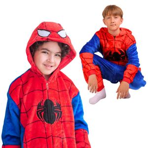 Onesie Kigurumi Pyjama Kostüm für Kinder Spiderman 140