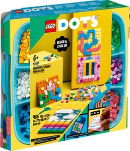 LEGO 41957 DOTS Kreativ-Aufkleber-Set, 5in1 DIY Bastelset für Kinder ab 6 Jahren, Spielzeug zum Basteln von personalisierten Mosaik-Aufklebern