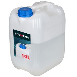 KOTARBAU® Wasserkanister 10L ohne Hahn Kunststoff Kanister für Wasser Kanister Lebensmittelecht PVC Trinkwasserbehälter mit Schraubverschluss Trinkwasser Kanister Wasserbehälter