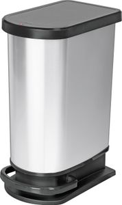 ROTHO Treteimer Paso mono 50l silber