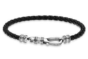 Thomas Sabo - A1931-682-11-L19 - Unisex náramok - Strieborná koža - REBEL AT HEART - 19 cm