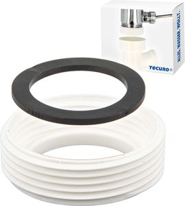 tecuro Reduzierstück für Siphon-Ablauf 1 1/4 IG x 1 1/2 AG, inkl. Dichtung