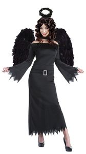 Kostüm schwarzer Engel Damen Größe: 36-38