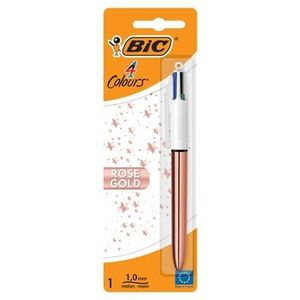 Bic 4 Colours Rose Gold Długopis Miks Kolorów Blister 1Szt