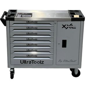 UltraToolz Werkstattwagen Werkzeugwagen 7 Schubladen 6 gefüllt Premium XXL bestückt in Schaumeinlagen