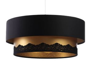 Lampa wisząca DOUBLE ELEGANT 60 czarna/złota