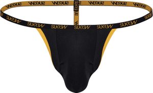 Sukrew - Pánske tangá - G-String Trophy Black - Čierne - 1 x veľkosť L