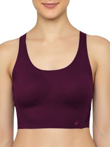 Triumph Flex Smart Pull-on Bra Top Ex Ohne Bügel, Farbe: Violett (Aubergine), Größe: 2 Triumph Flex Smart Pull-on Bra Top Ex Ohne Bügel, Farbe: Violett (Aubergine), Größe: 2