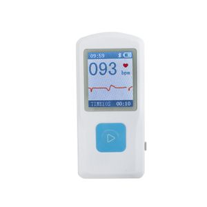 PM10 tragbarer EKG-Monitor Farb-LCD-Herzfrequenzgerät, Bluetooth + USB Eingebaute Elektrode Wiederaufladbar