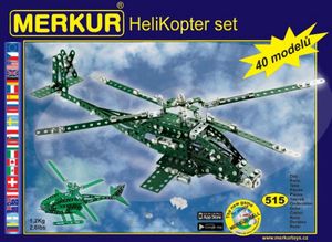 Merkur Toys MERKUR Zestaw helikopterów 40 modeli 36x27x5,5cm