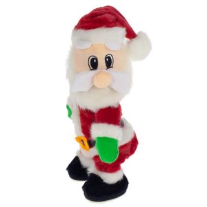 Singender & tanzender Weihnachtsmann Santa Claus Nikolaus Deko Figur Weihnachten