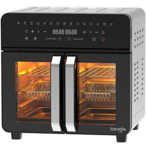 23L Heißluftfritteuse Minibackofen Air fryer, Emphsism Dual Zone Heissluftfritteuse XXL mit LED-Touchscreen 15 Programmen 23L Heißluftfritteuse Minibackofen Air fryer, Emphsism Dual Zone Heissluftfritteuse XXL mit LED-Touchscreen 15 Programmen