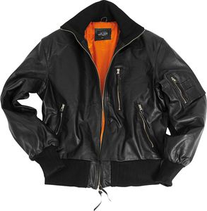 BW Lederjacke Flieger schwarz, 52