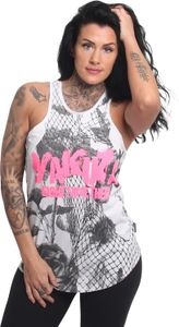 Dámské tílko Yakuza Mesh Rose Urban, bílé, XL