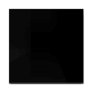 Glasplatte Kamin 80x80 cm schwarz Kaminplatte Kaminglas Tisch DIY mit Facettenschliff Glas Kaminplatte Kaminglas Tisch DIY