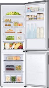 Samsung RB33B612ESA Freistehend 344 l E Silber, Edelstahl