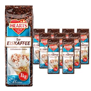 HEARTS Eiskaffee 10 x 1kg Vorratspackung Sommer Getränk für Gastronomie