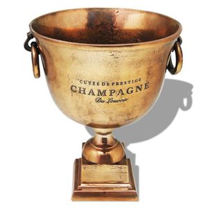 Eleganten-Stil Champagner-Kühler Pokal Kupfer Braun DE68342