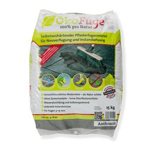 ÖKO FUGE Pflasterfugenmörtel ®, Körnung:3 - 15, Verpackungseinheit:15 kg, Farbe:Anthrazit