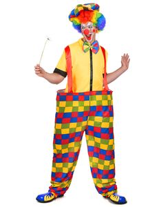 Lustiger Zirkus-Clown Kostüm Zirkus bunt