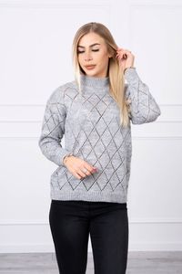 Kesi Damen-Rollkragenpullover Olwessant grau Universal