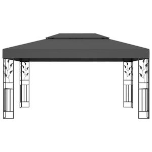 vidaXL Pavillon mit Doppeldach 3x4 m Anthrazit