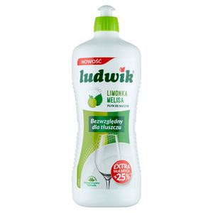 Ludwik, Płyn do mycia naczyń, limonka+melisa, 900 ml