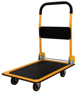 pavo Stahl-Plattformwagen Tragkraft: 150 kg schwarz/orange