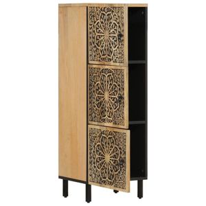 vidaXL Beistellschrank 40x33x110 cm Massivholz Mango