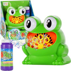 MalPlay Seifenblasenmaschine Frosch | für drinnen und draußen | Viel Spaß für Kinder | Seifenblasen | Spielzeug für Kinder ab 3 Jahren
