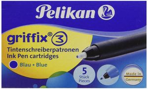 Pelikan Tintenschreiberpatronen griffix Blau 5 ST - Blau - Kugelschreiber - Box - 5 Stück(e)