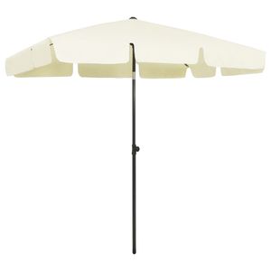 HOMMIE Umbrella Sonnenschirm für Strand und Garten, Robust, Schutz vor Sonne Sandgelb 200x125 cm 6743