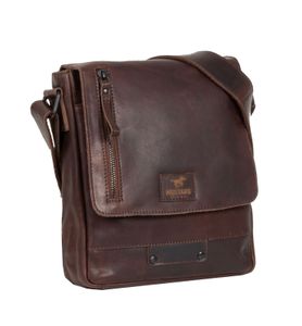 MUSTANG Leder Umhängetasche San Marino Leather Crossbody Bag Brown braun