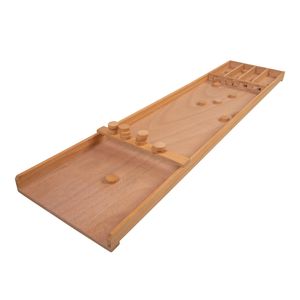 Longfield Dutch Shuffleboard 122 cm | Sjoelbak aus Holz | Inklusive 20 Spielscheiben