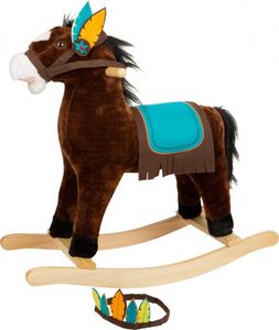 hojdací kôň Indian Rocking HorseJunior 75 cm hnedý
