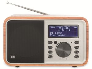 Dual DCR51 Tischradio DAB+, Radio Akkubetrieben, UKW Bluetooth Weckfunktion Radio (Digitalradio (DAB), UKW mit RDS, 3,00 W, Funkuhr Digital mit Licht